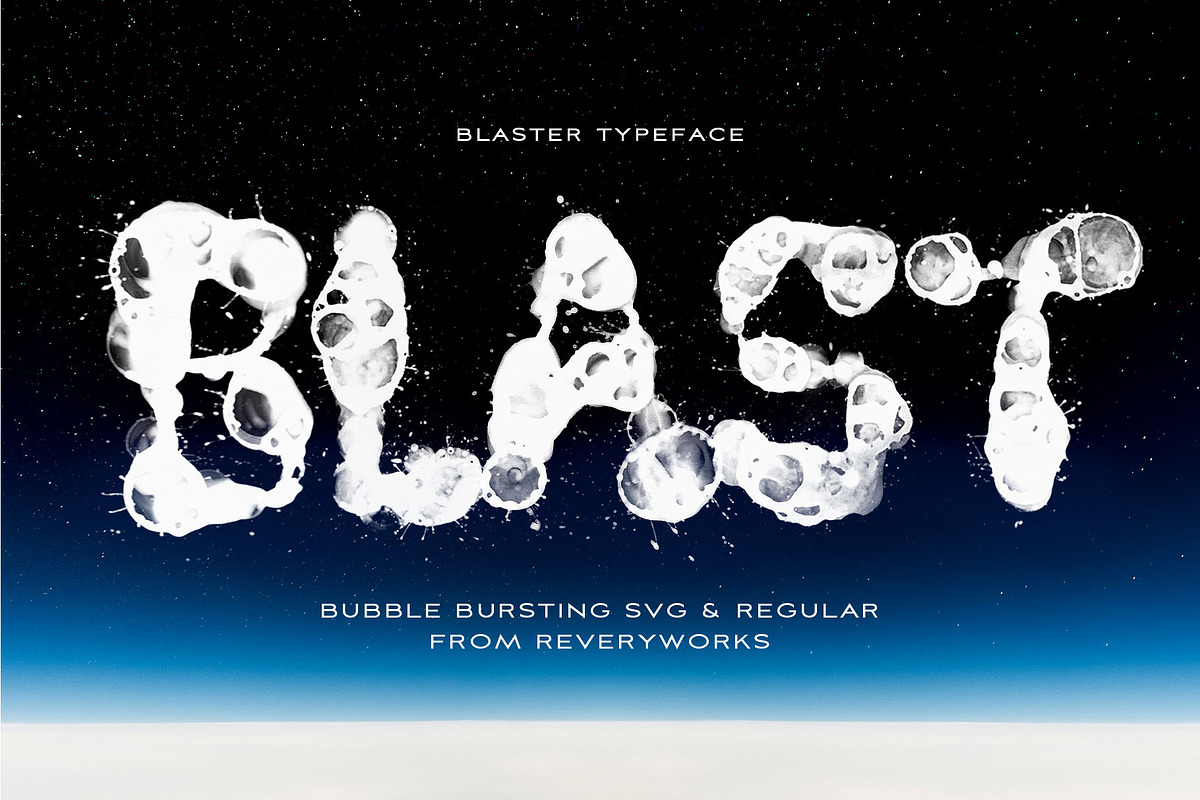 BLASTER Typeface, a Font by ReveryWorks (Photo 1 of 13)