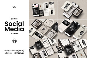 EDITION - Social Media Mockups, an iPhone Mockup by AndrewPixel