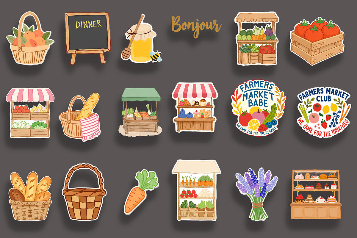 Farm Fresh Clipart Collection, an Object Graphic by Jakayla Digital Co (Photo 2 of 5)