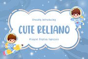Cute Reliano – Soft & Friendly Font, a Handwritten Font by socutefont (Thumbnail 1 of 10)