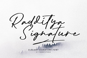 Radditya Signature - Elegant Font, a Handwritten Font by figuree studio (Thumbnail 1 of 10)