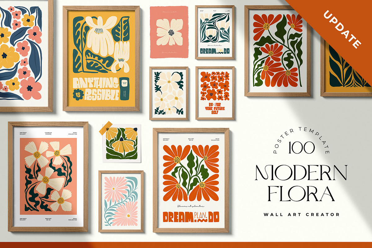 Modern Flora | Wall Art Creator, an Object Graphic by Leleka.Store (Photo 1 of 20)