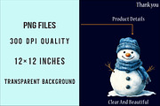 Cozy Blue Christmas Winter Clipart, an Illustration by SinaCreation (Thumbnail 6 of 7)