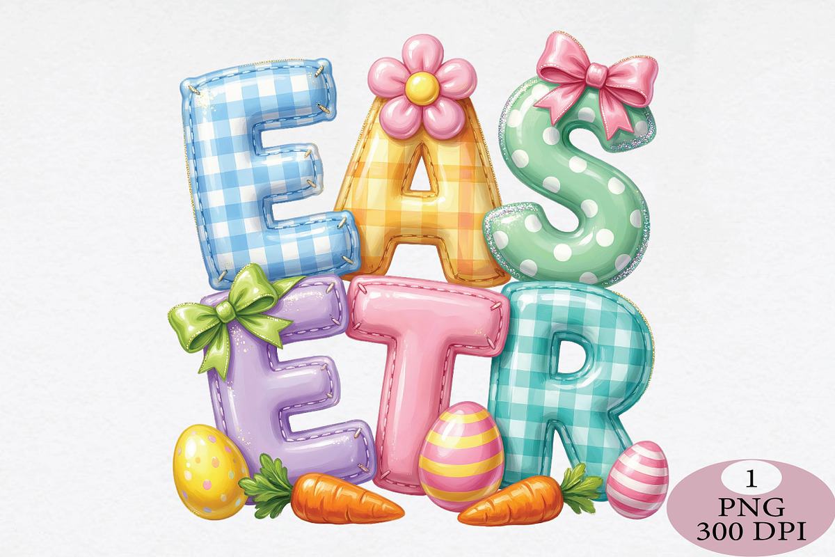 Preppy Easter Png, an Illustration by Daily.Designs (Photo 1 of 5)