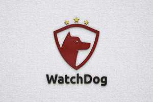 Dog Pet Animal Head with Guard Logo, a Branding & Logo Template by jongcreative