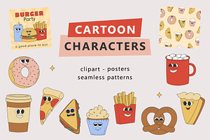 Cartoon Food Characters