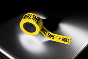 Roll Tape In Metal Desk 3D Mockup, a Household Mockup by graphicook (Thumbnail 4 of 4)