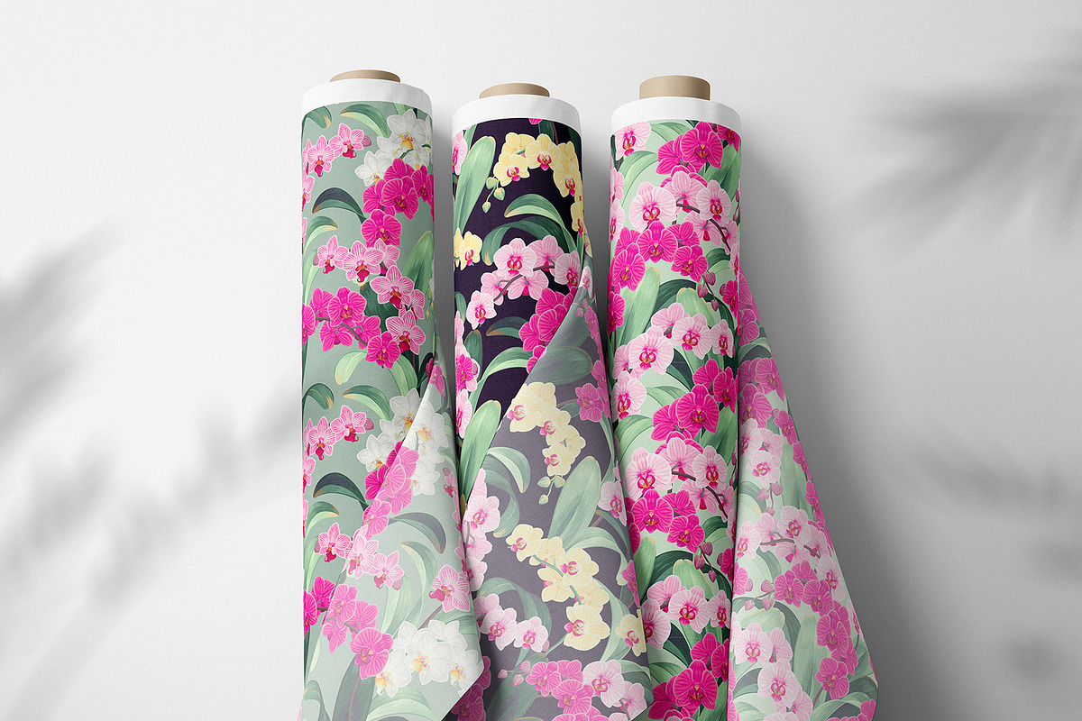 Orchid Patterns, a Pattern Graphic by GreyLilac (Photo 8 of 9)