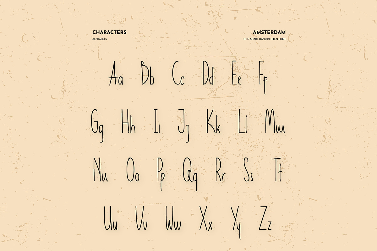 Amsterdam Display Handwritten, a Serif Font by infernostudio3 (Photo 5 of 7)