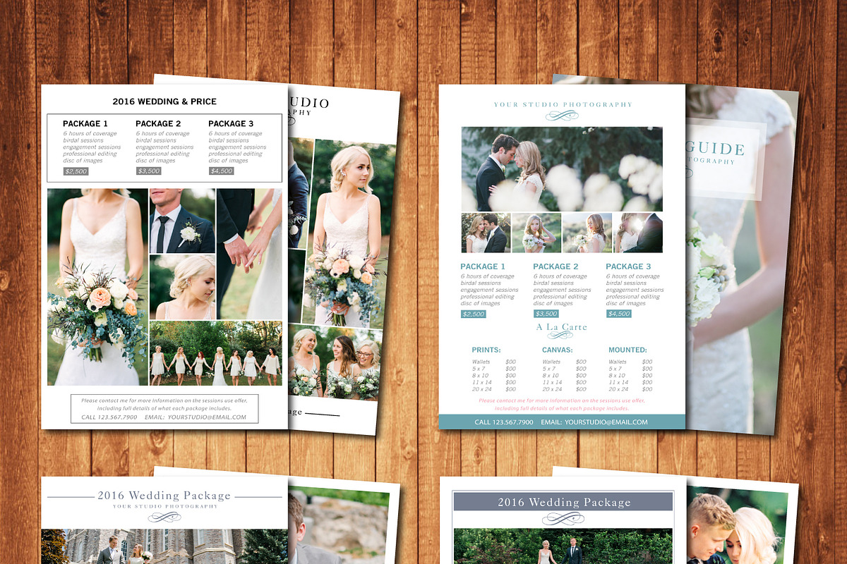 photography pricing template Set, a Brochure Template by DonyDesigns (Photo 2 of 2)