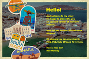 50 Travel Stickers., a Graphic by Red Monkey (Thumbnail 2 of 7)