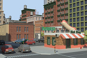 Realistic Lowpoly Simple City VR/AR, an Environmental 3D Model by NOMODOL (Thumbnail 11 of 59)