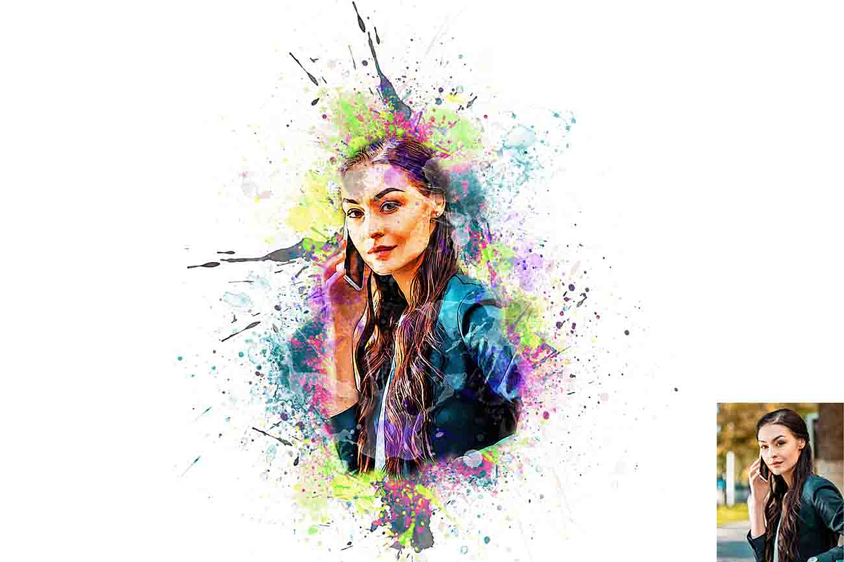 Real Paint Splatter Photoshop Action, an Action Add-On by Studio Retouch (Photo 7 of 11)