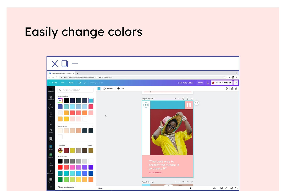 Bright Colorful Pinterest Pin, a Social Media Template by Cultive Creative (Photo 4 of 11)