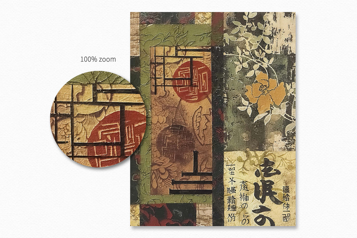 Calligraphy and Kimonos, a Decorative Illustration by rileyBgraphics (Photo 6 of 6)