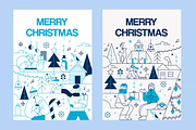 Flat Line Christmas Illustration Set, a Seasonal Illustration by Creative Graphics (Thumbnail 2 of 12)