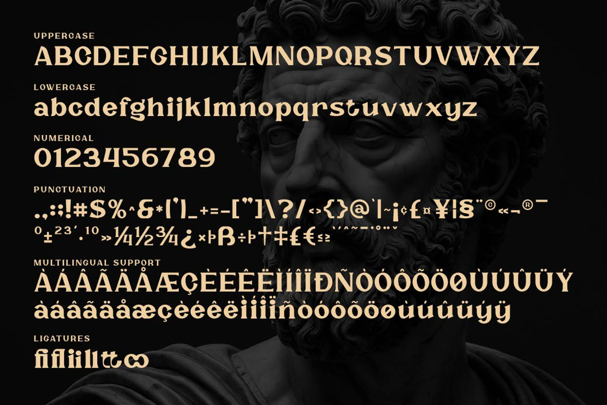 Rocktail – Retro Serif Display Font, a Serif Font by Artiveko (Photo 2 of 8)