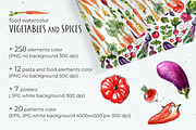 Food watercolor. Vegetables, a Food Illustration by irina.vaneeva (Thumbnail 15 of 25)