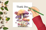 Whimsical Easter Mushroom Clipart, an Illustration by Creative Art (Thumbnail 2 of 7)