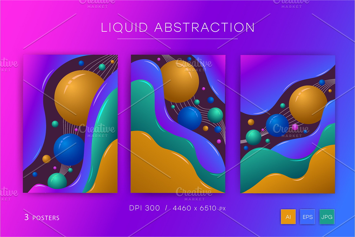 Colorful fluid abstraction.Art., a Decorative Illustration by KENO Mascots (Photo 2 of 3)