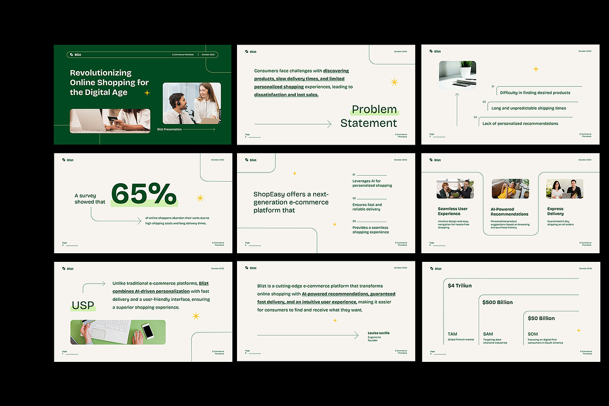 Corporate E-Commerce Pitch Deck GSL, a Presentation Template by Neermana (Photo 3 of 4)