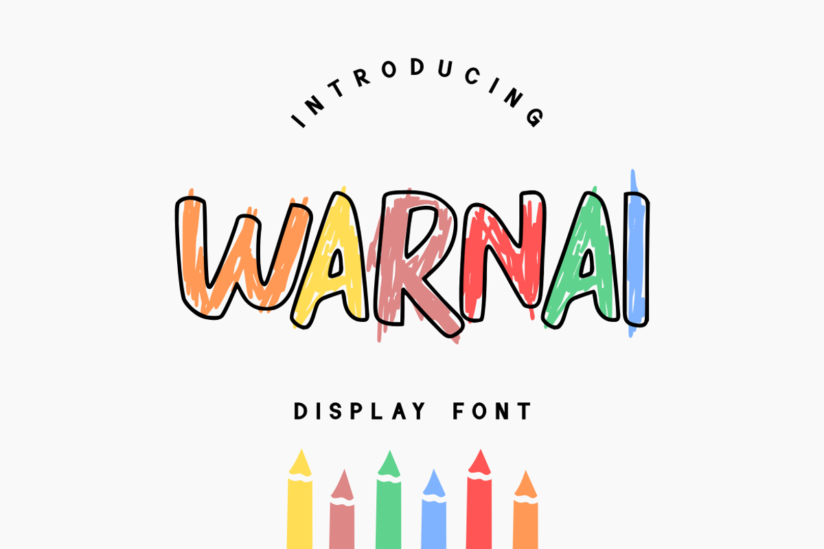 WARNAI - Display Font, a Font by GFRcreative (Photo 1 of 8)