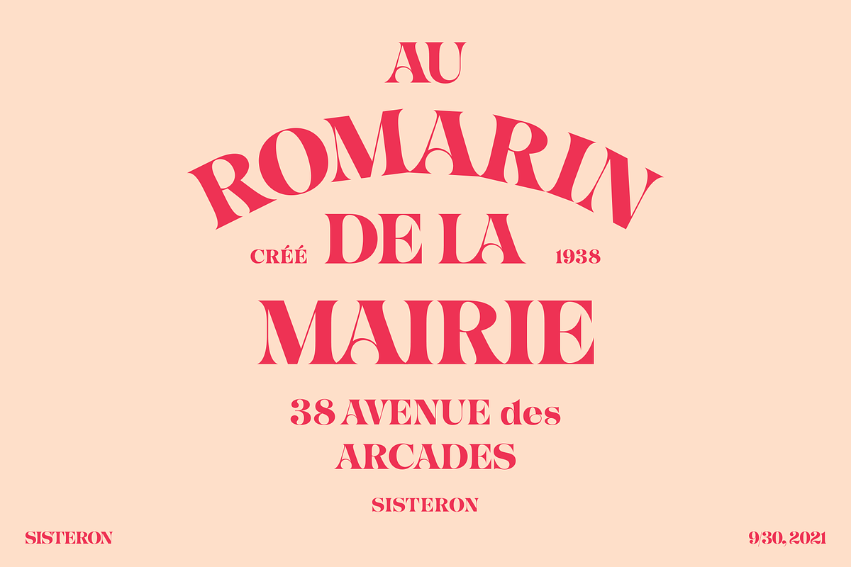 Sisteron, a Font by Simon Walker (Photo 6 of 8)