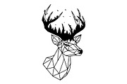 Deer Antler Silhouette Bundle, an Object Illustration by yasushie (Thumbnail 27 of 31)