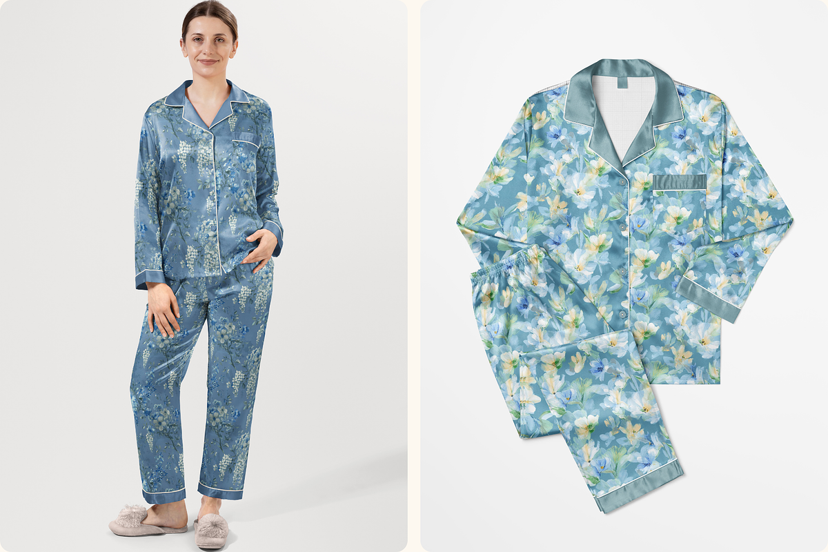 Chinoiserie Blue Floral Patterns, a Pattern Graphic by Ninterints (Photo 14 of 18)