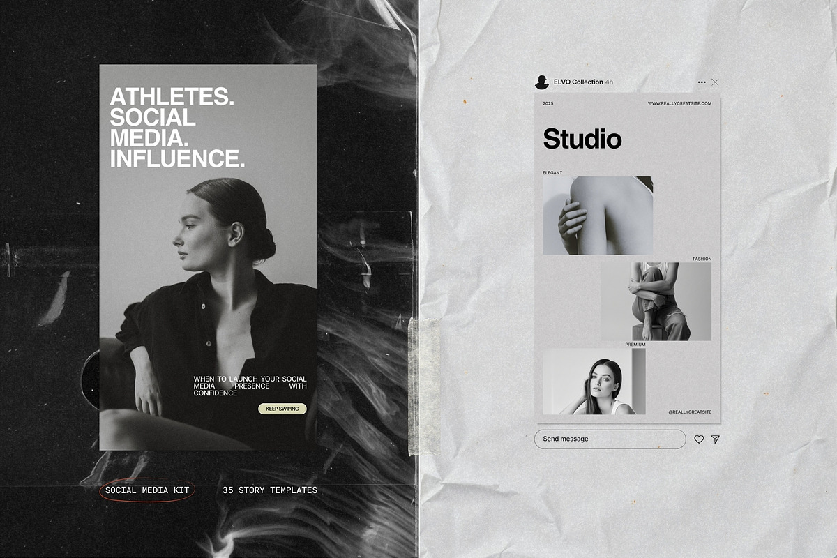 ELVO | Social Media Kit (III), a Social Media Template by Prapti Design (Photo 4 of 10)