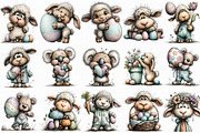 Whimsical Easter Animal Clipart, an Illustration by Libby Wishes (Thumbnail 2 of 6)