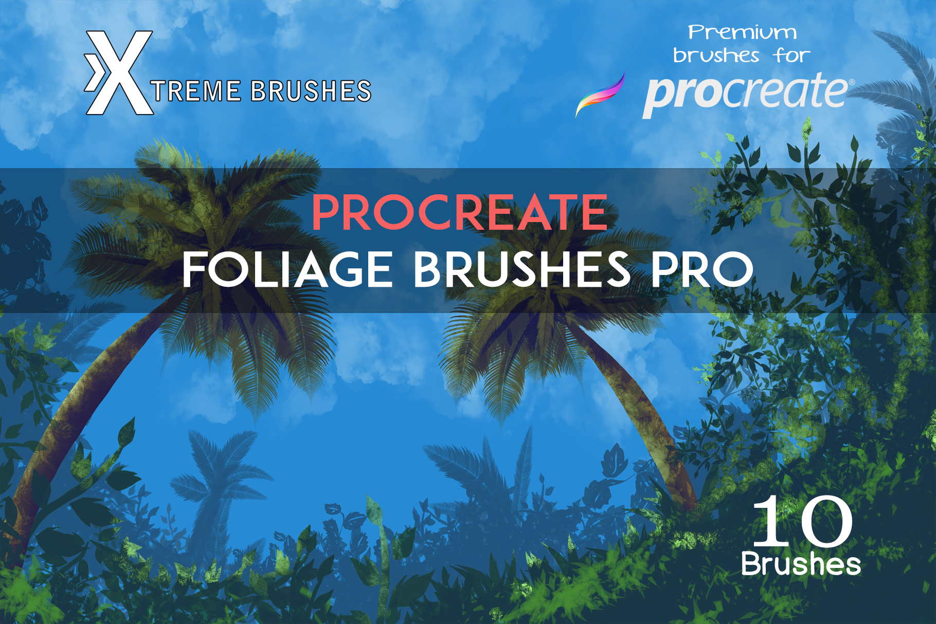 Procreate Foliage Brushes PRO!, a Brush Add-On by Extreme Brushes