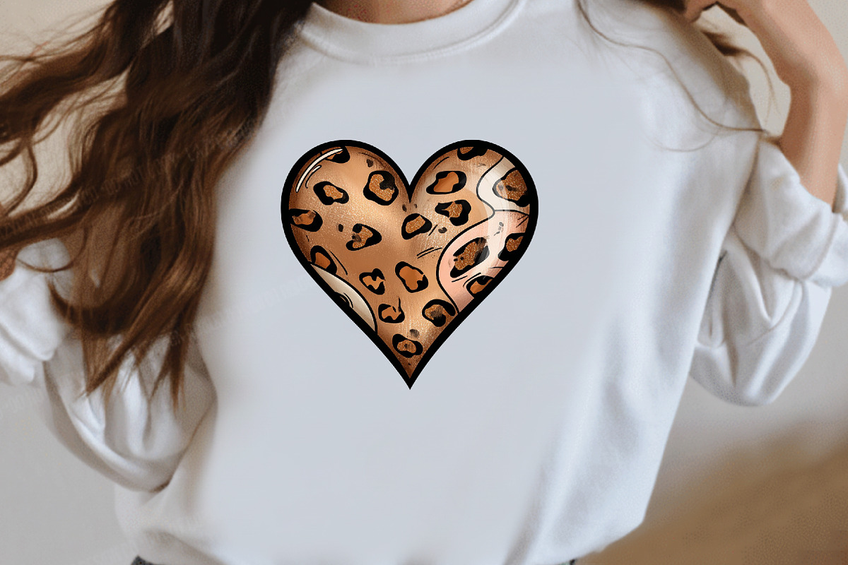 Leopard print Valentine Heart clipa, an Illustration by Designworld (Photo 8 of 10)