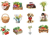 Farmer Life Sublimation Clipart, an Illustration by Designworld (Thumbnail 5 of 6)
