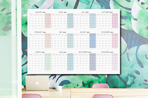 2025 Printable Large Wall Calendar