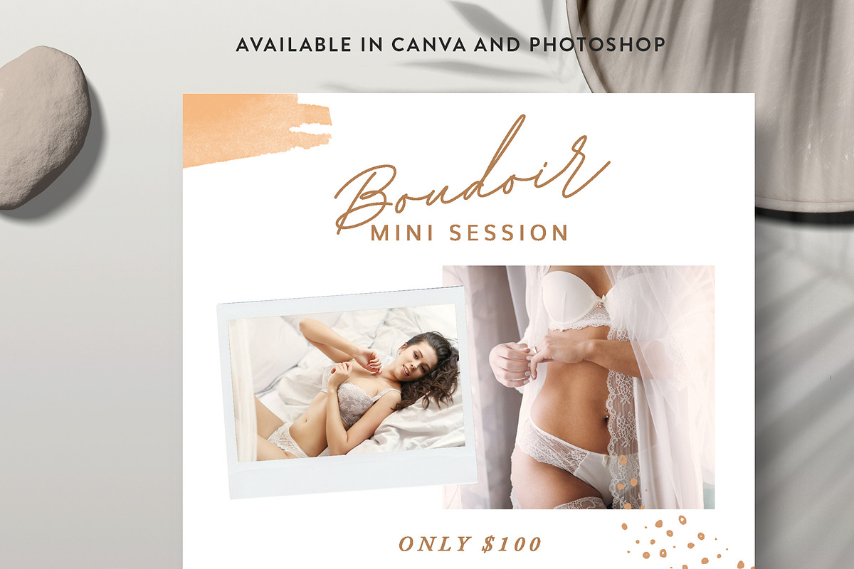 Boudoir Mini Session MS086, a Flyer Template by Bellenity Design (Photo 1 of 2)