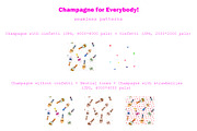 Champagne for Everybody - pattern, a Pattern Graphic by Katerina Tova (Thumbnail 2 of 6)