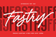 Fastry Font Duo Signature Sans Combo, a Script Font by Maulana Creative (Thumbnail 1 of 7)