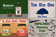 Chunky old English/old English line, a Font by Charlotte Breedon Design (Thumbnail 2 of 2)