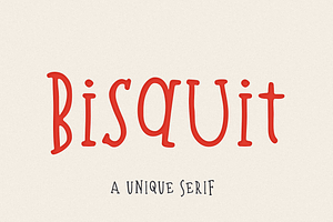 Bisquit A Unique Serif Font