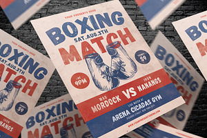 Boxing Match Flyer