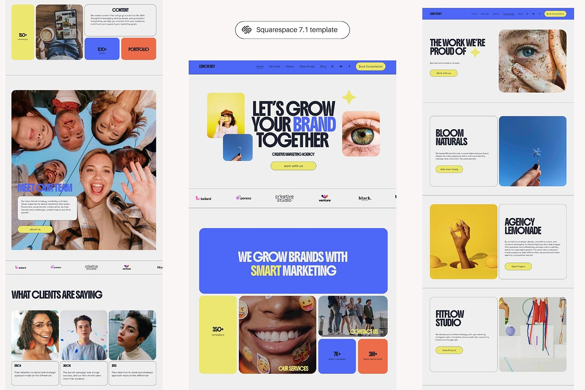 Bold Squarespace Template for agency, a Squarespace Template by Yaaas Design (Photo 7 of 10)
