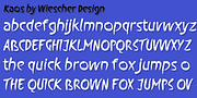 Kaos, a Handwritten Font by Wiescher-Design (Thumbnail 2 of 3)
