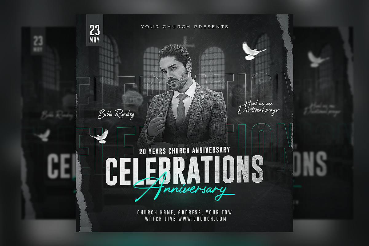6-Church Flyer Bundle, a Flyer Template by FLYERHIVE (Photo 6 of 7)