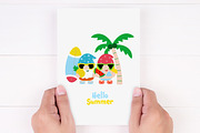 Gnomes Summer Beach, Flat Clipart, an Illustration by Noey smiley (Thumbnail 7 of 8)