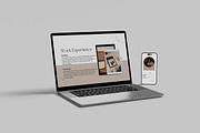 Laptop and iPhone mockup, a Wearable Device Mockup by Creative_A23 (Thumbnail 5 of 6)