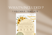 Sunflower Bear Canva Template, an Invitation Template by Blooming Daisy (Thumbnail 2 of 4)