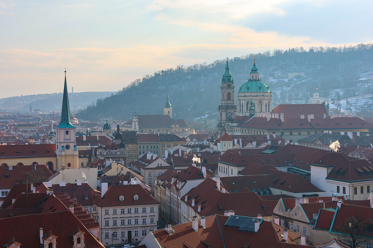 Rooftops of Snowy Prague, Czechia, a Photo by cassini_photography (Photo 1 of 2)