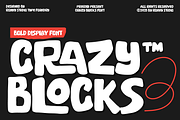Crazy Blocks Bold Chunky Display, a Font by Ronny Studio (Thumbnail 1 of 9)