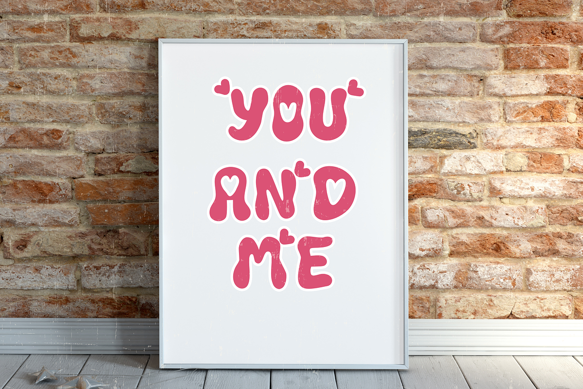 Morning love retro cute font, a Script Font by JJuta (Photo 4 of 4)
